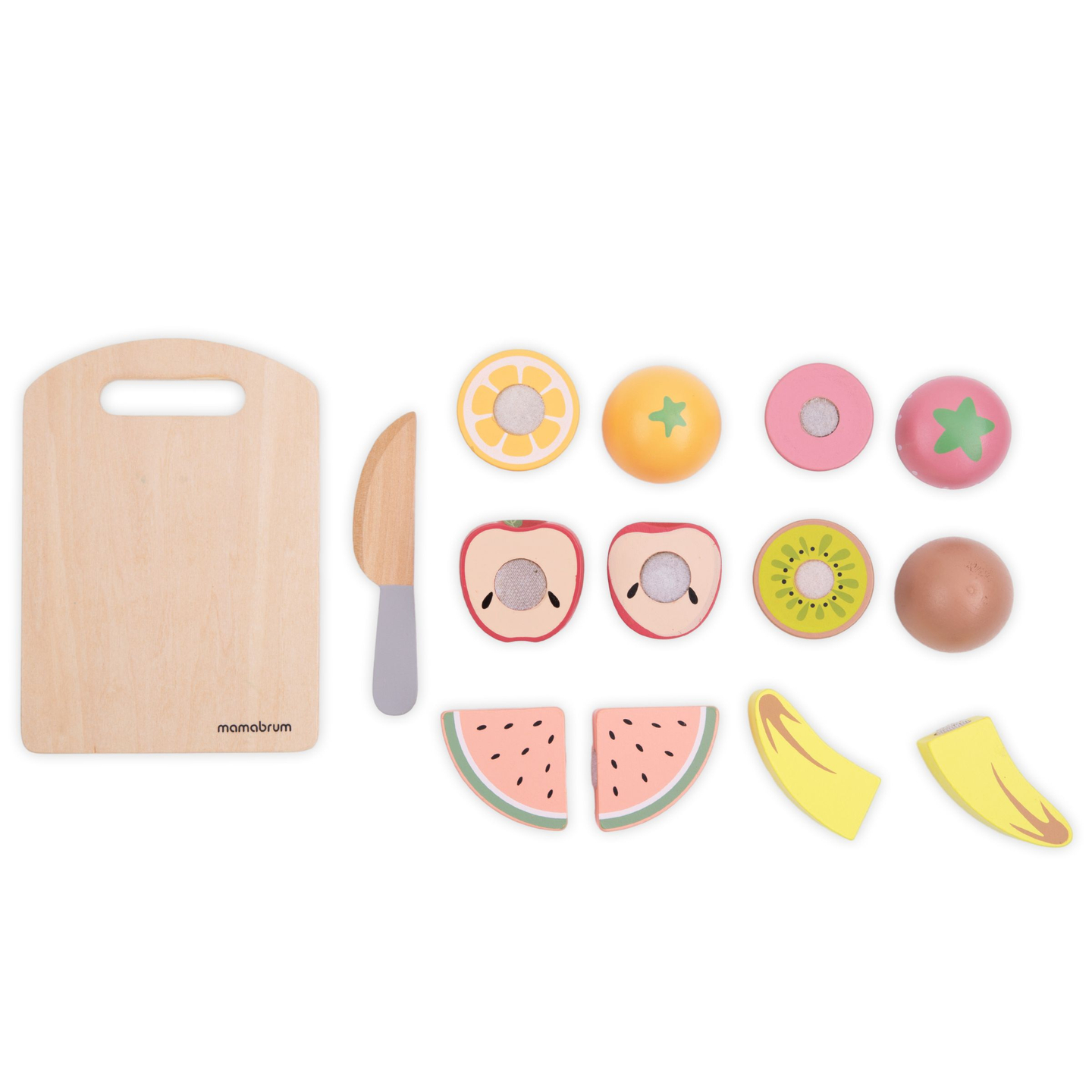 Ξύλινα φρούτα κοπής - σετ