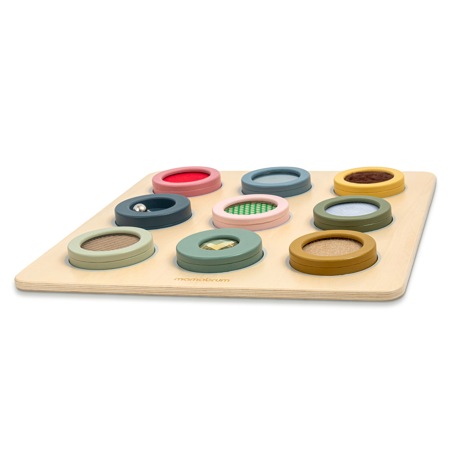 Ξύλινη Αισθητηριακή Πινακίδα Montessori – 9 Υφές για να Ανακαλύψετε και να Αναπτύξετε την Αίσθηση της Αφής