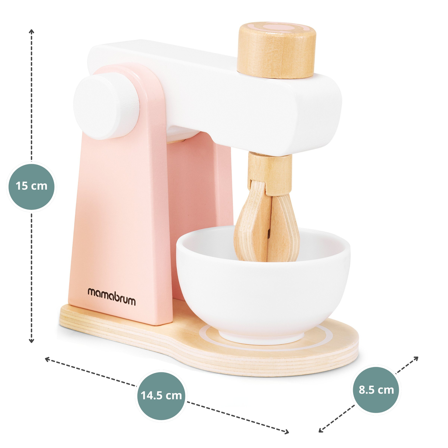 Ξύλινο μίξερ ζύμης με αξεσουάρ, για παιδιά