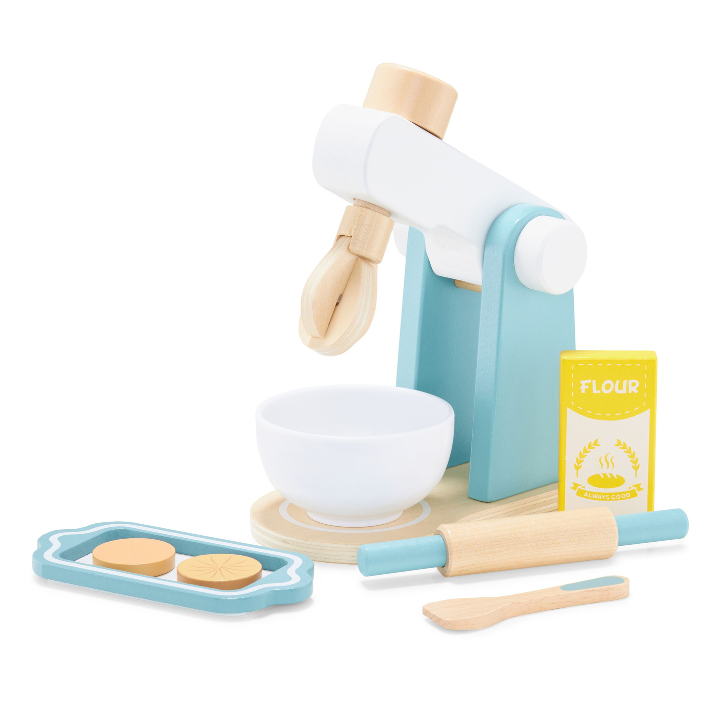 Ξύλινο μίξερ με αξεσουάρ