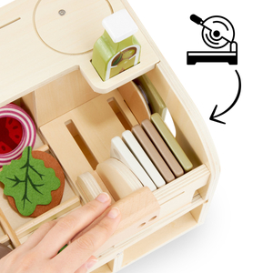 Ξύλινο μπαρ σάντουιτς - εστιατόριο