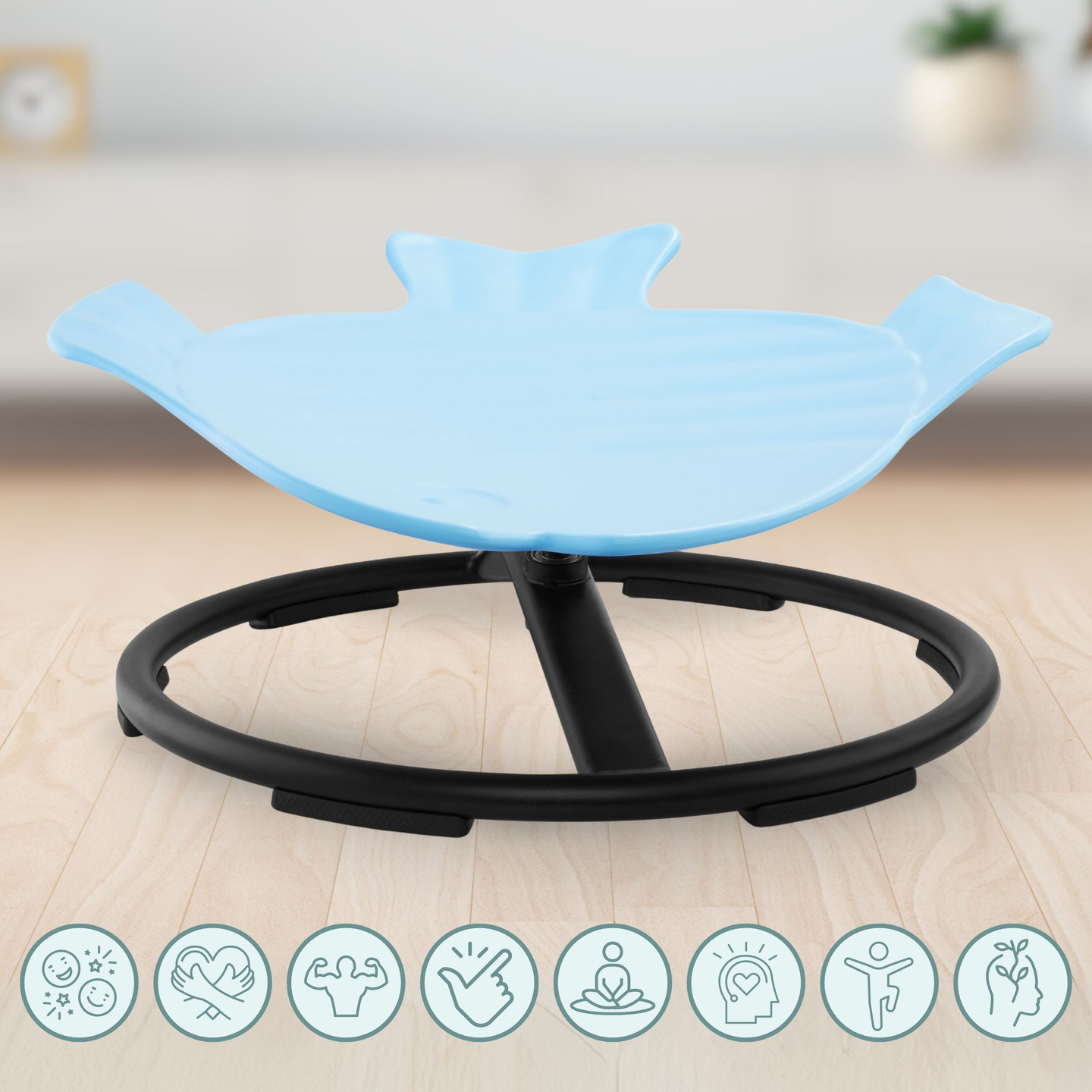 Μίνι καρουζέλ για παιδιά Fish - μπλε