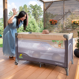 Κούνια ταξιδιού 0 - ​​36 m με αλλαξιέρα + παρκοκρέβατο Moby-System HUXLEY