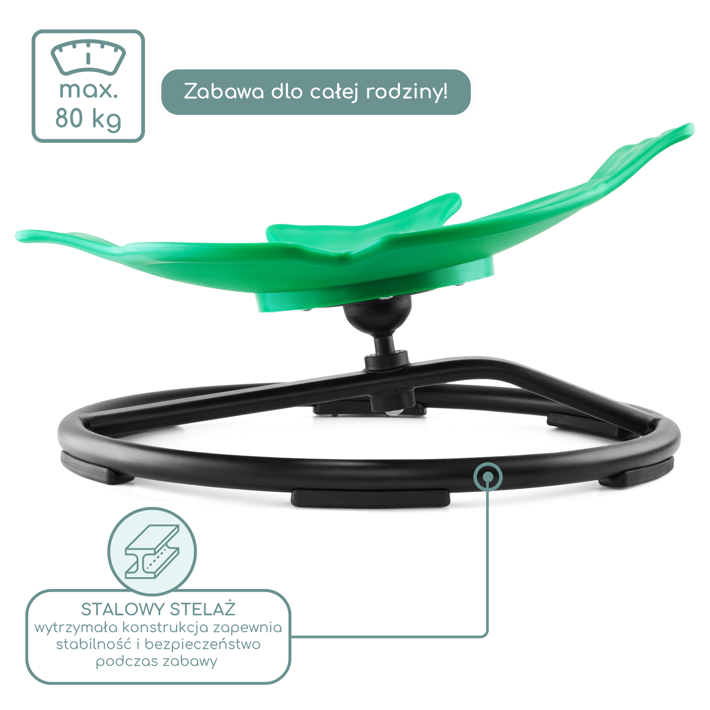 Μίνι παιδικό καρουζέλ Ψάρι - χρώμα πράσινο