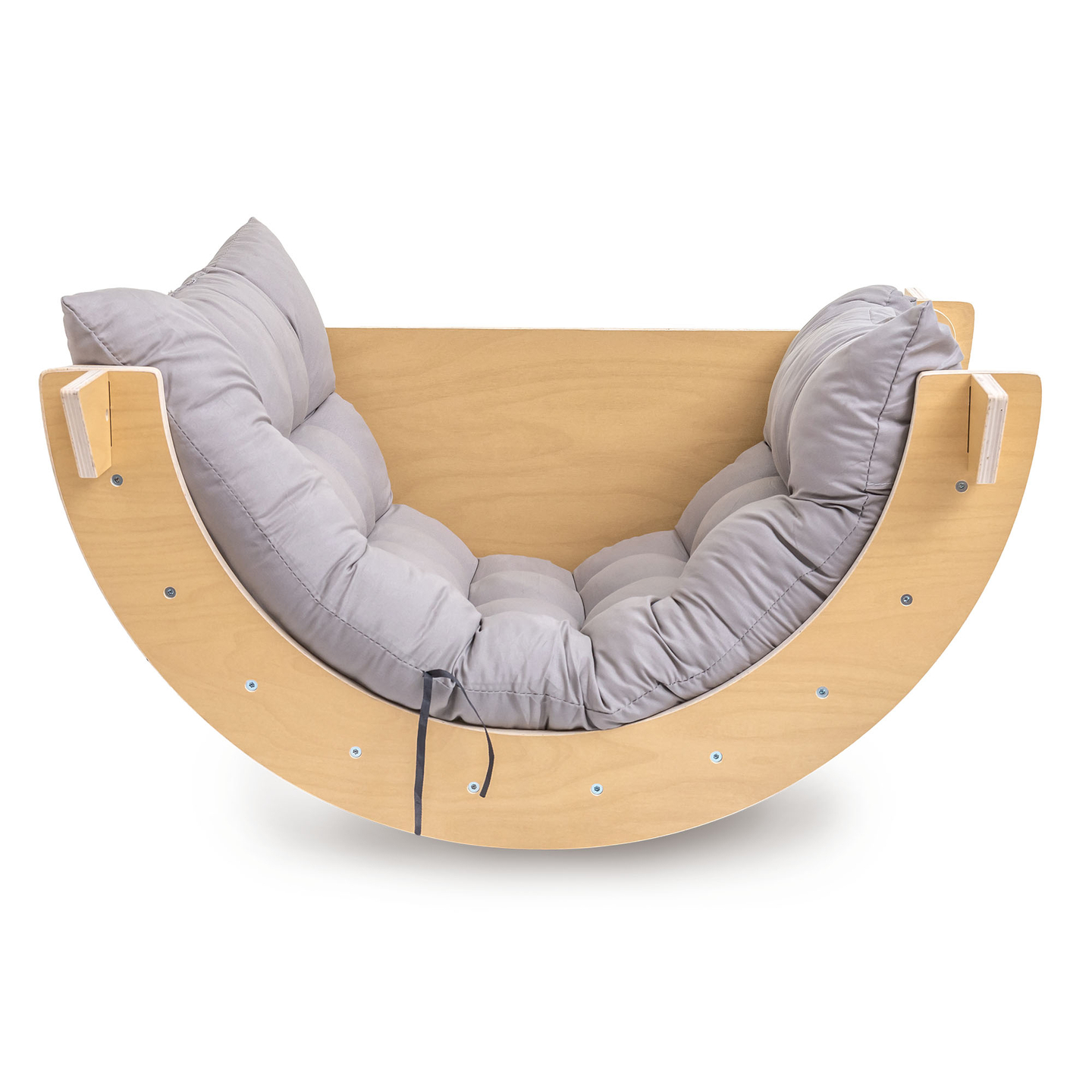 Ξύλινη εσωτερική παιδική χαρά για παιδιά - τοίχος αναρρίχησης, τσουλήθρα, αψίδα/ρηχή πλατφόρμα αναρρίχησης και τρίγωνο Pikler