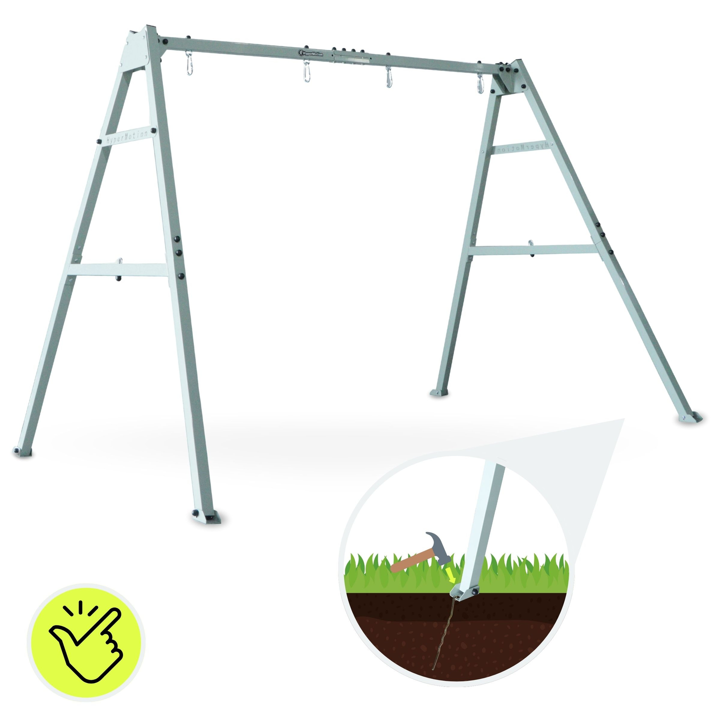 Ατσάλινο πλαίσιο για κούνια κήπου ή αιώρα