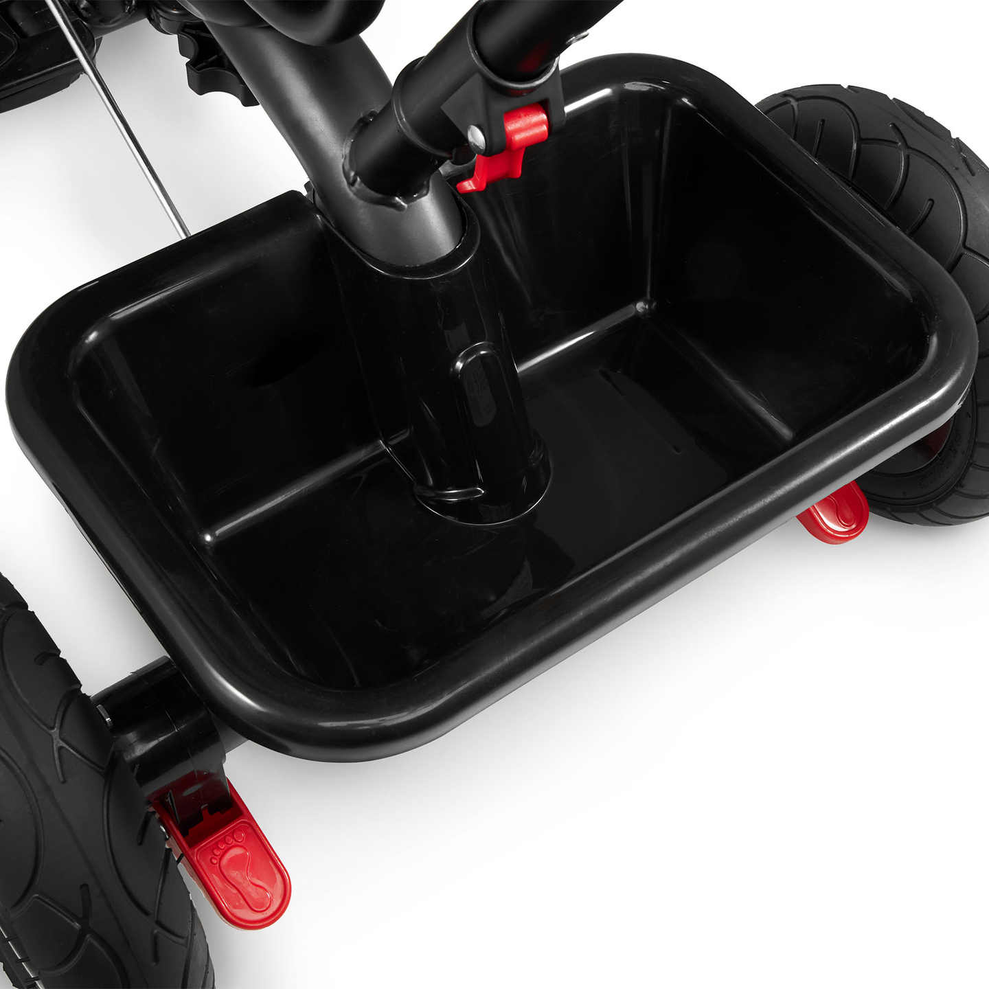 Τρίκυκλο για παιδιά 1-4 ετών - TOBI FREY - ροζ χρώμα - περιστρεφόμενο - τροχοί με αντλία + ωθητήρας