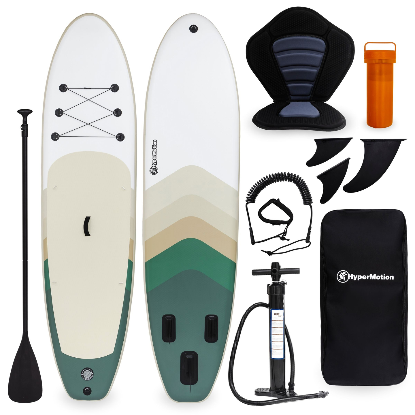 Φουσκωτό SUP Stand Up Paddle board 320cm με κουπί και κάθισμα - HyperMotion WAVE BOOST 320