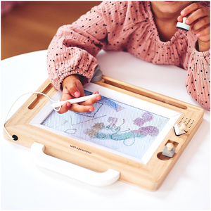 Ξύλινη πένα με σφραγίδες - πίνακας ζωγραφικής