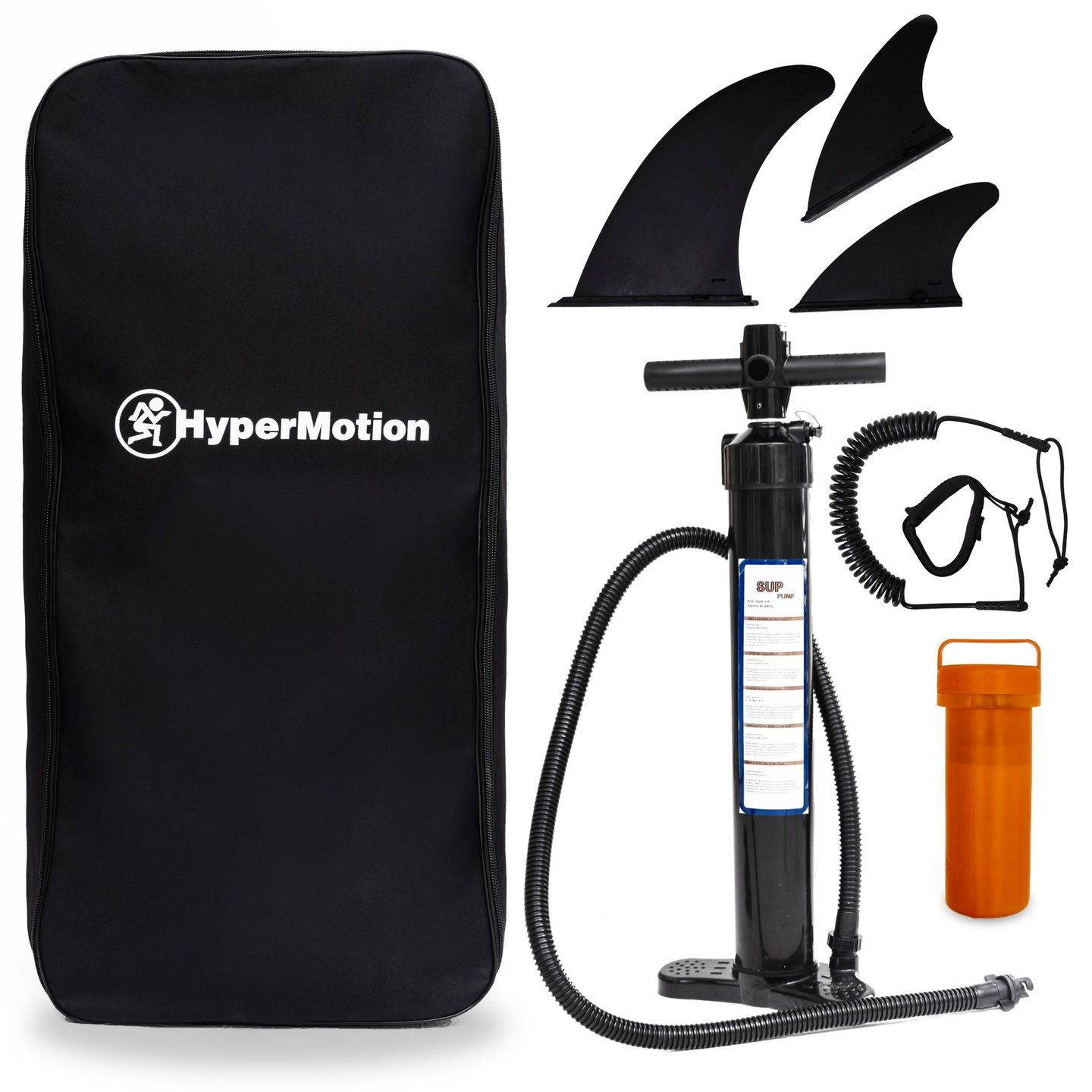 Φουσκωτό SUP Stand Up Paddle board 320cm με κουπί και κάθισμα - HyperMotion WAVE BOOST PINK 320