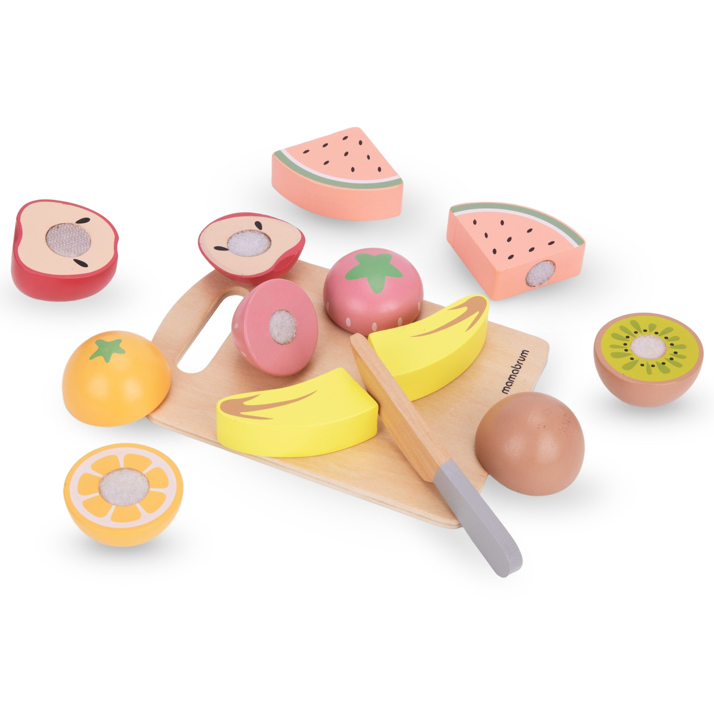 Ξύλινα φρούτα κοπής - σετ