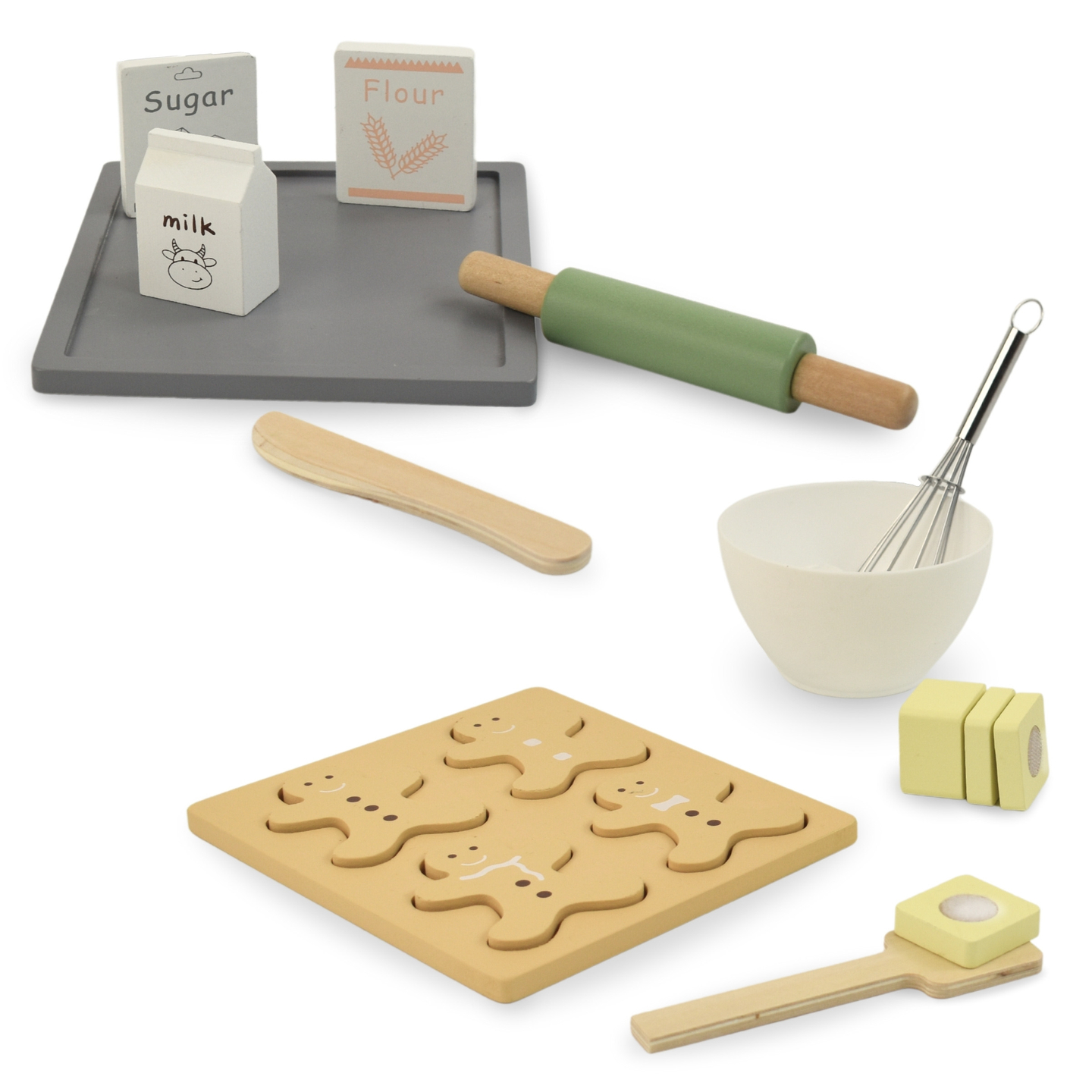 Ξύλινο μελομακάρονο σετ