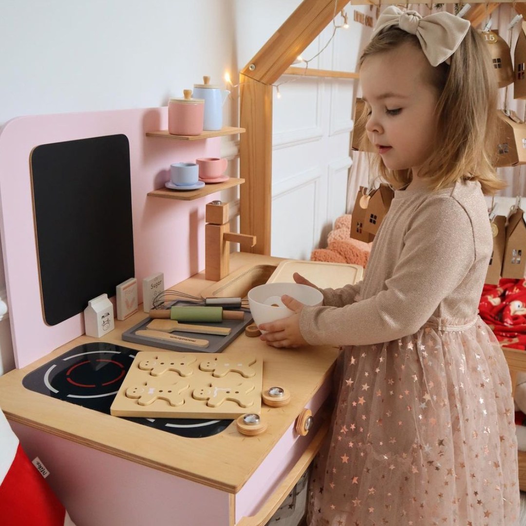 Ξύλινο μελομακάρονο σετ