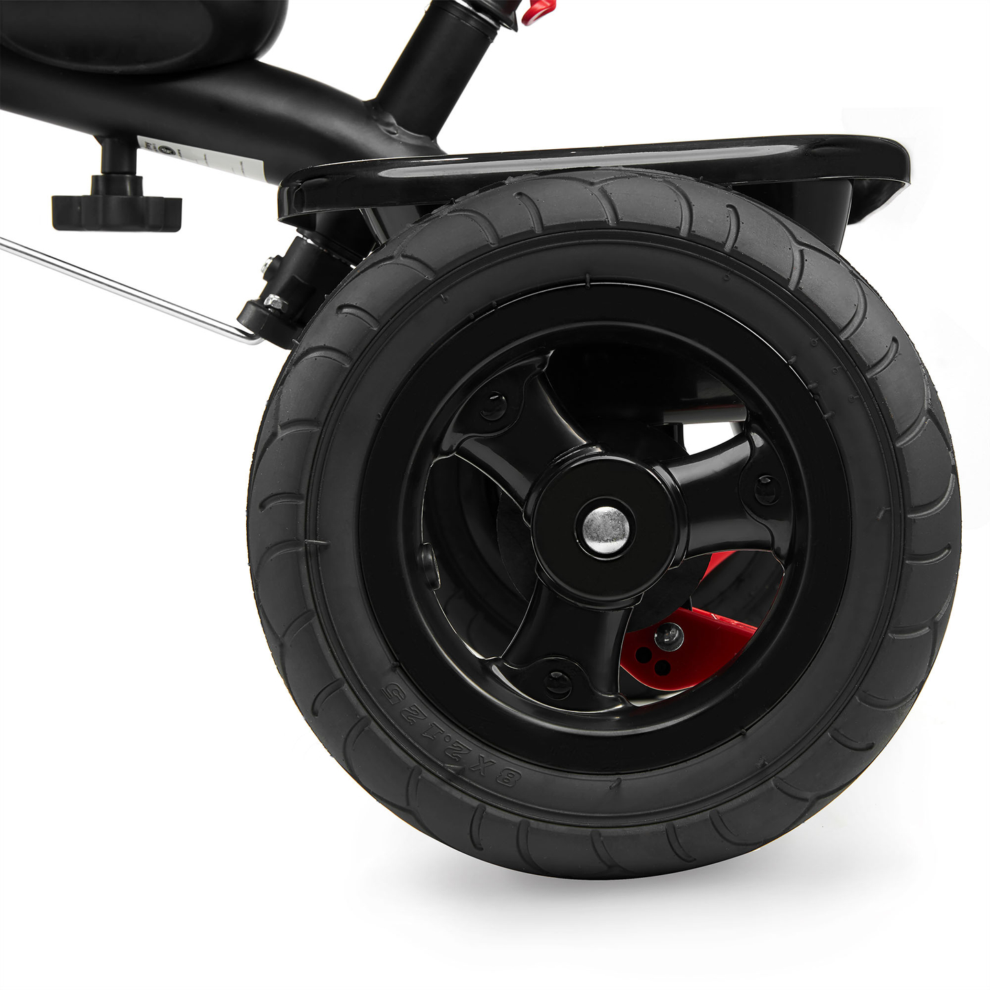 Τρίκυκλο για παιδιά 1-4 ετών - TOBI FREY - ροζ χρώμα - περιστρεφόμενο - τροχοί με αντλία + ωθητήρας