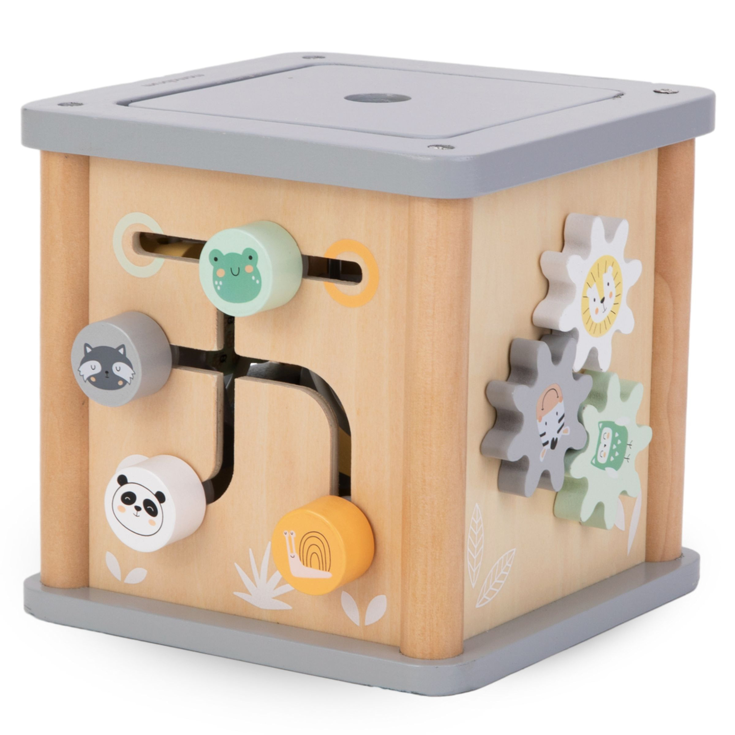 Ξύλινος εκπαιδευτικός κύβος Montessori - κινητικός βρόχος