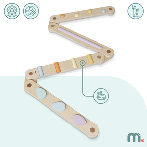 Μεγάλο ξύλινο αισθητηριακό μονοπάτι - πίστα ισορροπίας - 9 στοιχεία