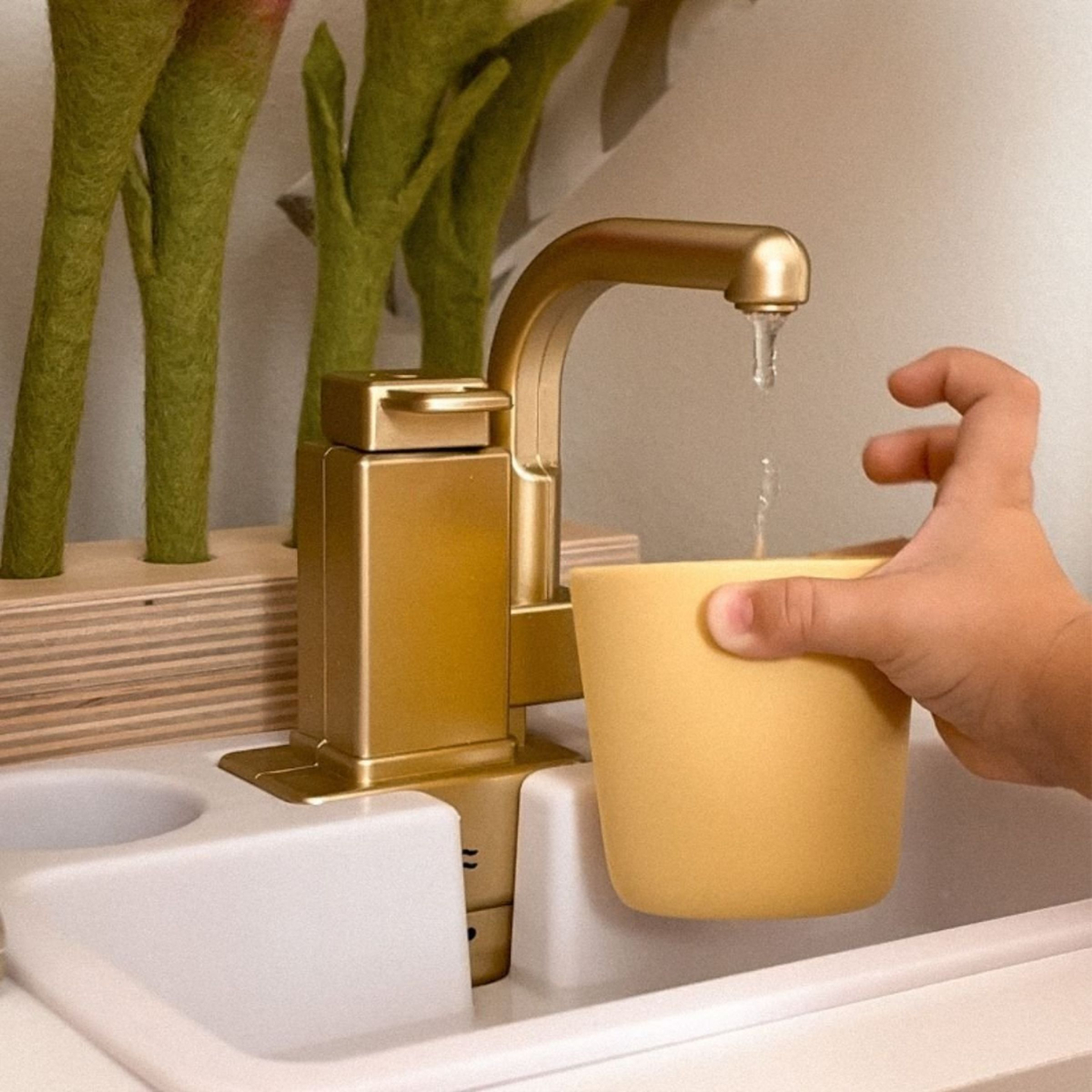 XXXXL μεγάλη ξύλινη διαδραστική κουζίνα με φωτισμό LED, πλυντήριο ρούχων, φούρνο μικροκυμάτων - 50 στοιχεία