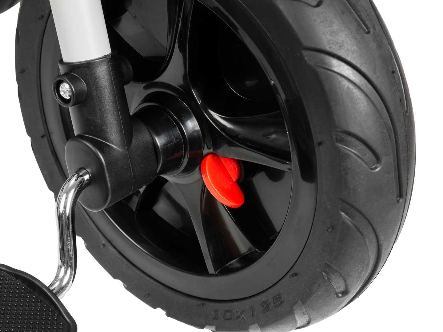 HyperMotion TOBI VECTOR τρίκυκλο - παντοτινά φουσκωτοί τροχοί + μπάρα ώθησης. Χρώμα: ανοιχτό γκρι.