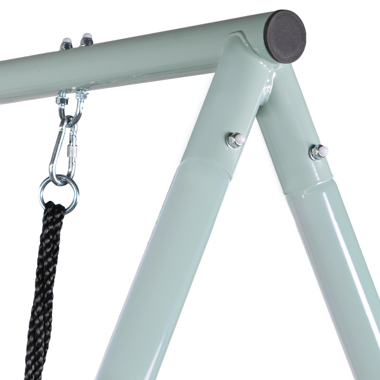 Κούνια κήπου τύπου φωλιάς πελαργού με πλαίσιο και σχοινιά