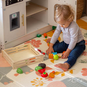 Ξύλινα φρούτα και λαχανικά για κοπή