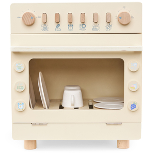 Ξύλινο πλυντήριο πιάτων με αξεσουάρ