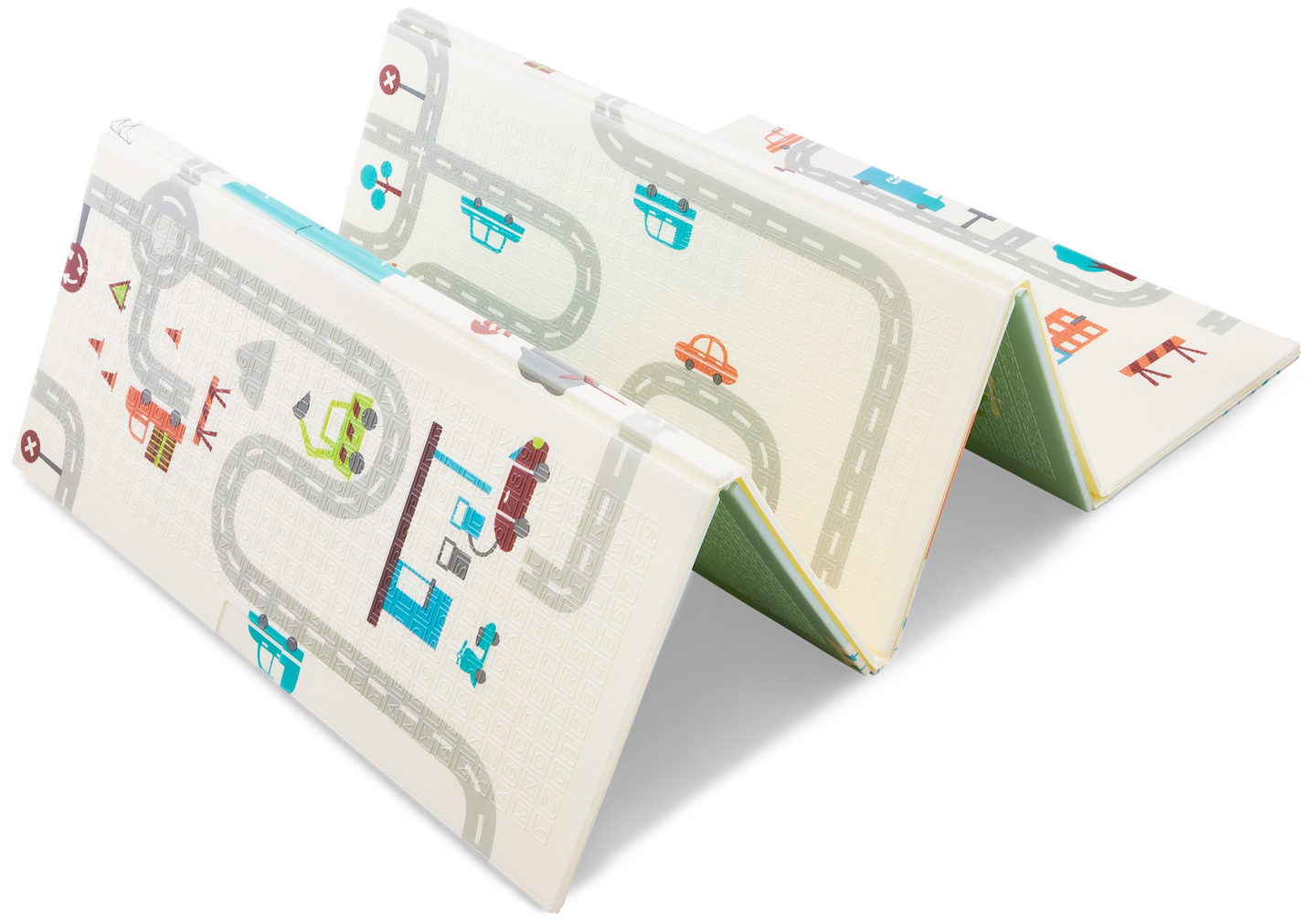 Στρώμα αφρού διπλής όψης XXL - αναδιπλούμενο 1 CM (βουνό και δρόμος)