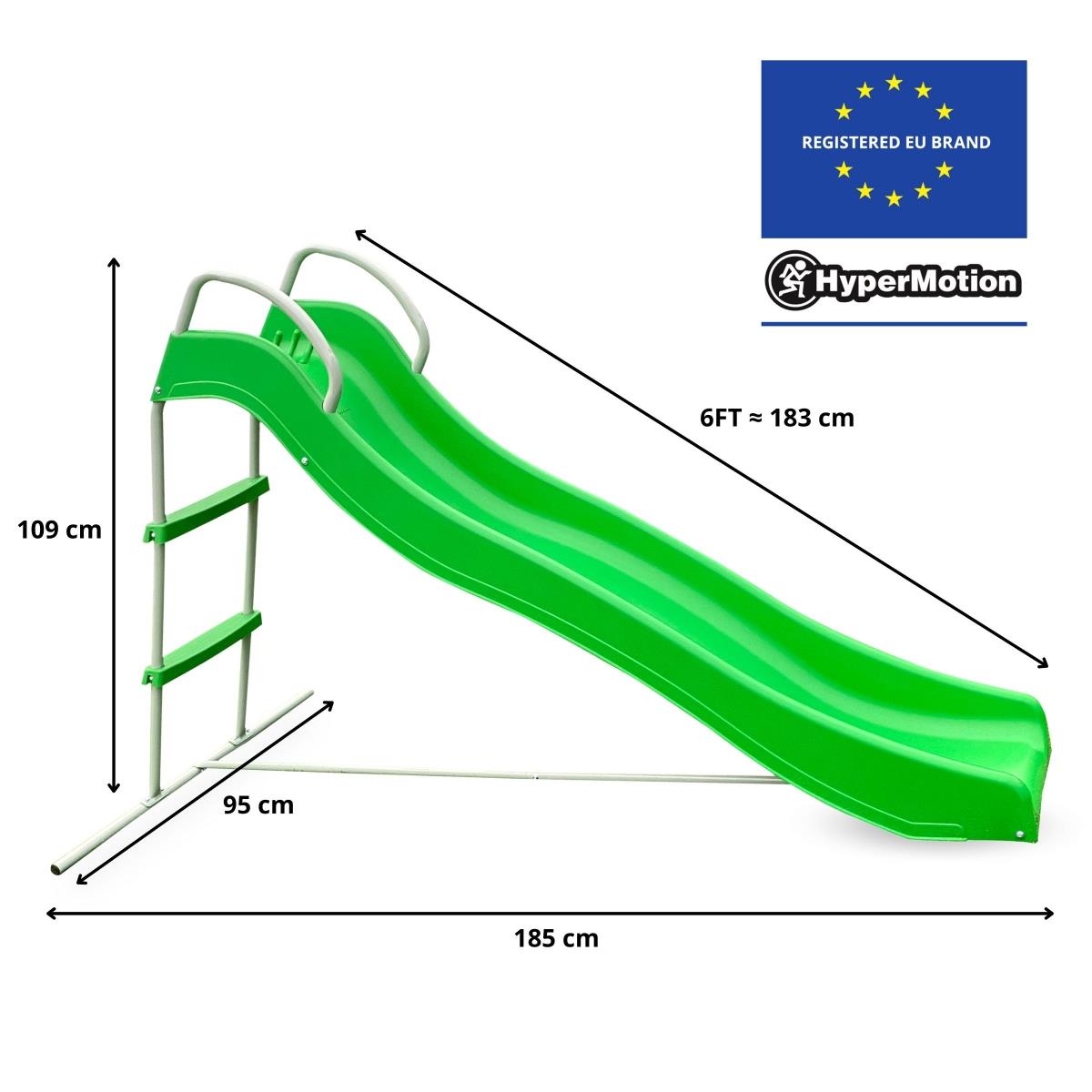 Μεγάλη τσουλήθρα κήπου με σκάλα για παιδιά