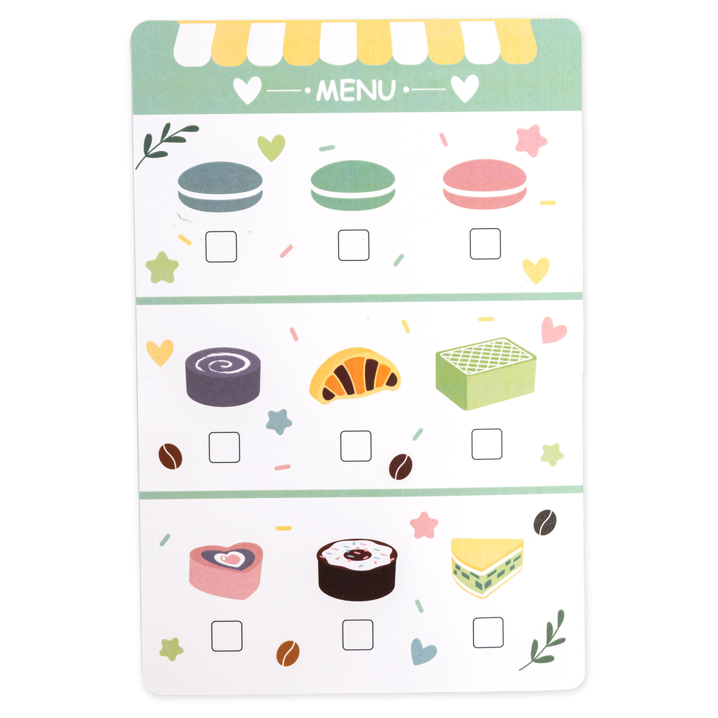 Ένα μεγάλο ξύλινο παγωτατζίδικο με μαγνητικό πίνακα, καφετιέρα και σετ παγωτού και γλυκών - πάνω από 70 κομμάτια!