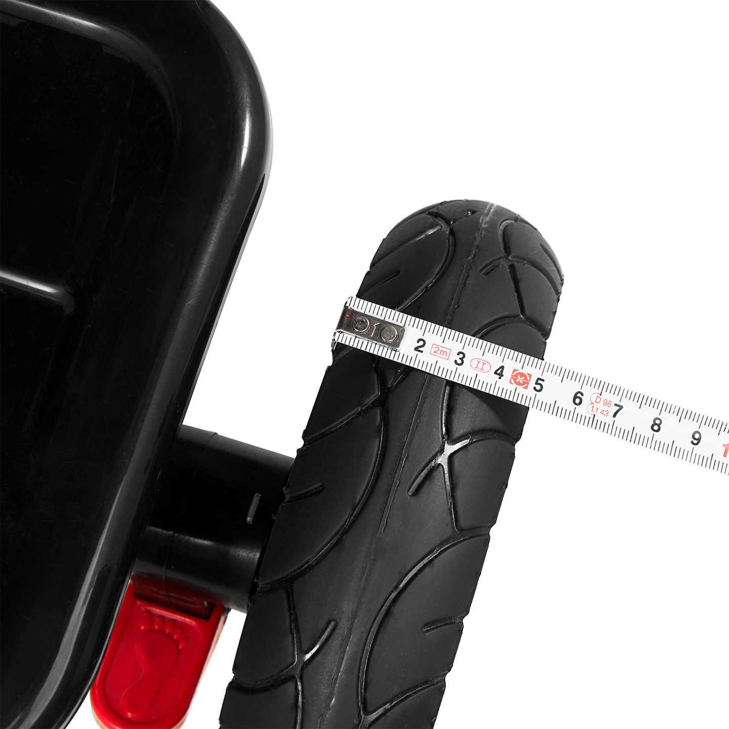 Τρίκυκλο για παιδιά 1-4 ετών - TOBI FREY - γκρι χρώμα - περιστρεφόμενο - τροχοί με αντλία + ωθητήρας