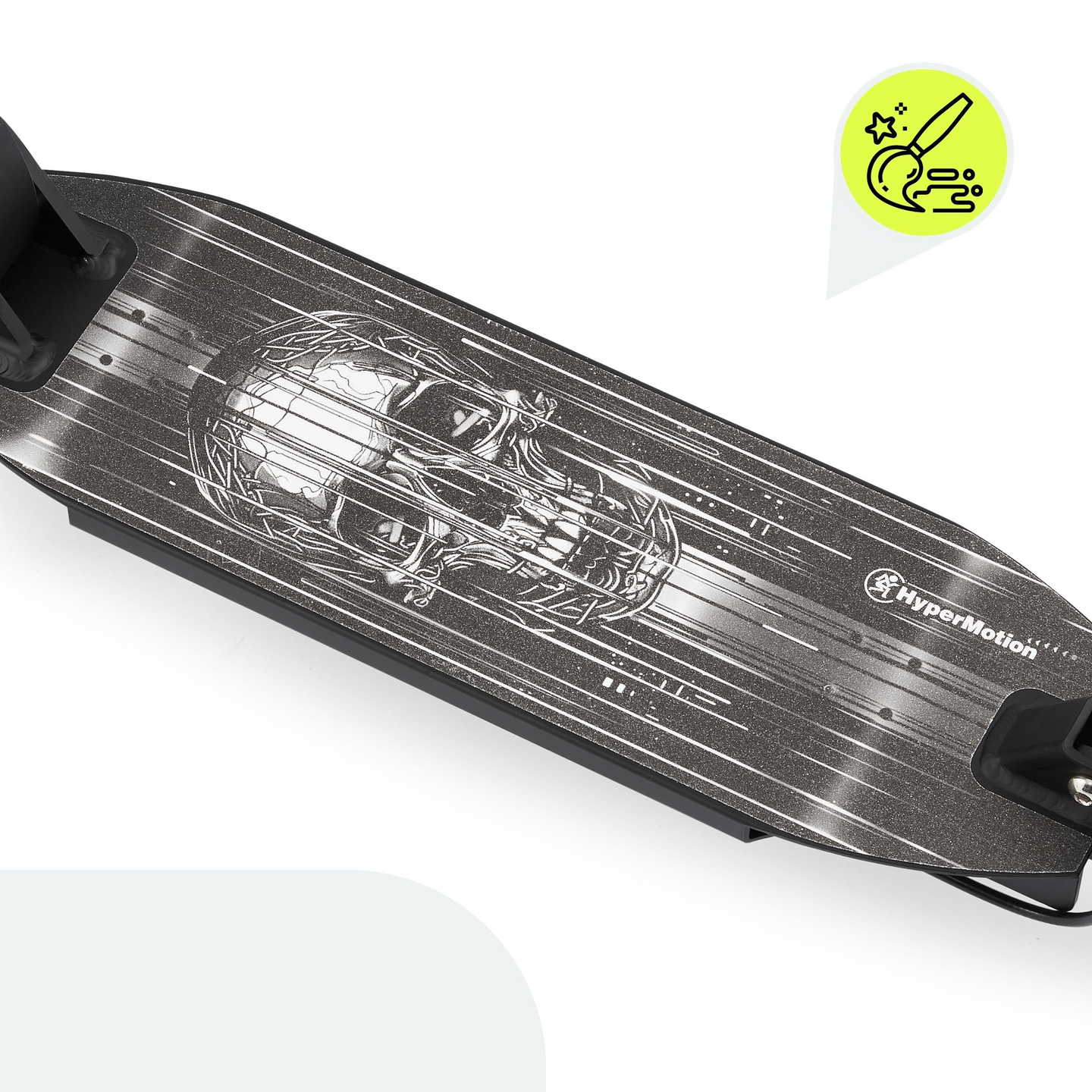 Δίκυκλο σκούτερ για νέους ενήλικες - με αμορτισέρ - HyperMotion Skyline - μαύρο, αλουμίνιο - 100kg