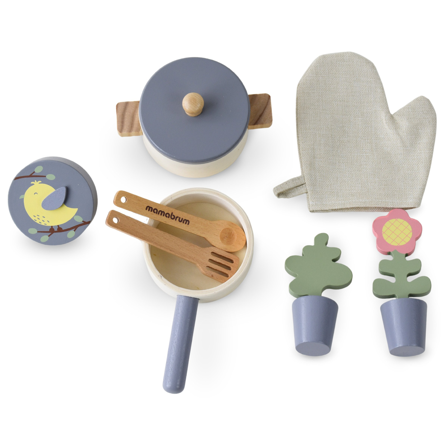 Ξύλινη κουζίνα κήπου με αξεσουάρ - φυσικό boho