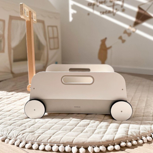 Ξύλινο καροτσάκι παιχνιδιών - ρυμουλκούμενο έλξης