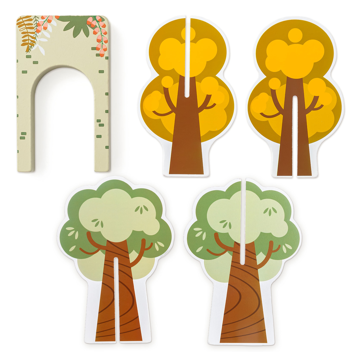 Ξύλινο τρενάκι ZOO – παζλ, τρένο, ράγες, ζώα, γέφυρα, φράγμα