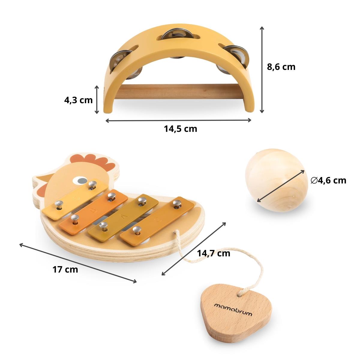 Σετ οργάνων με μοτίβο κοτόπουλου