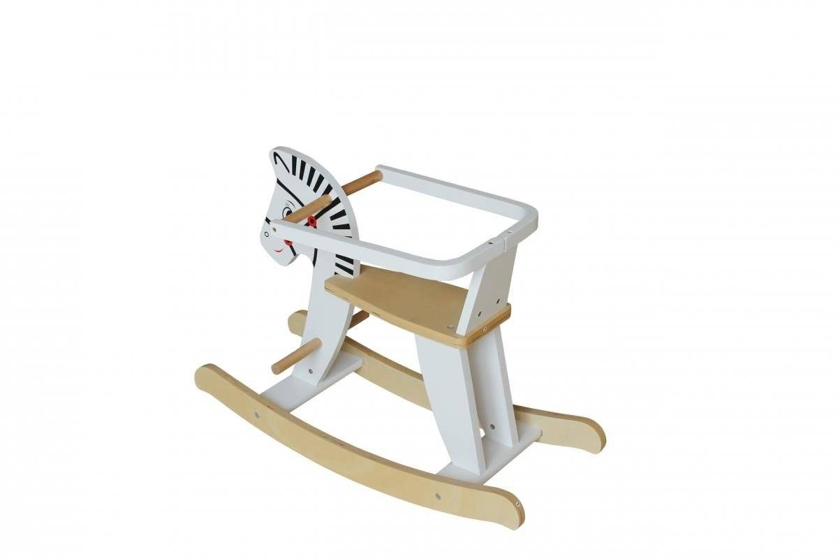 Ξύλινο κουνιστό άλογο με κάγκελα K11