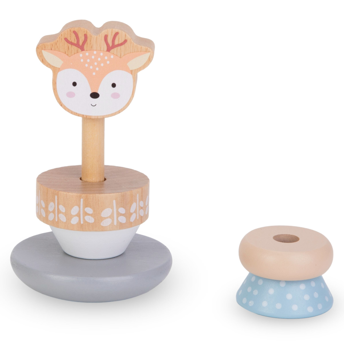 Σετ ξύλινων παιχνιδιών - πολύχρωμη διαπλοκή, πυραμίδα Deer, sorter Penguin