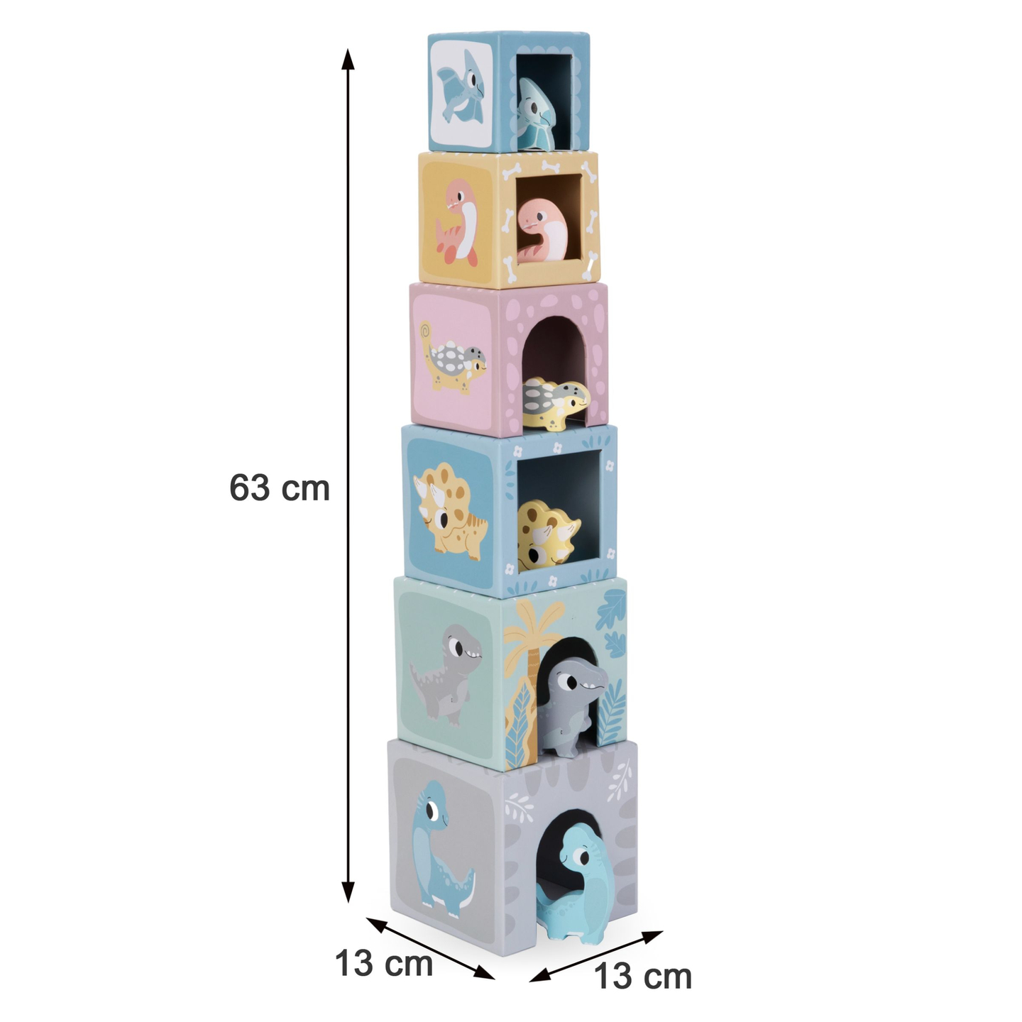 Πύργος διαλογής με φιγούρες Δεινόσαυροι