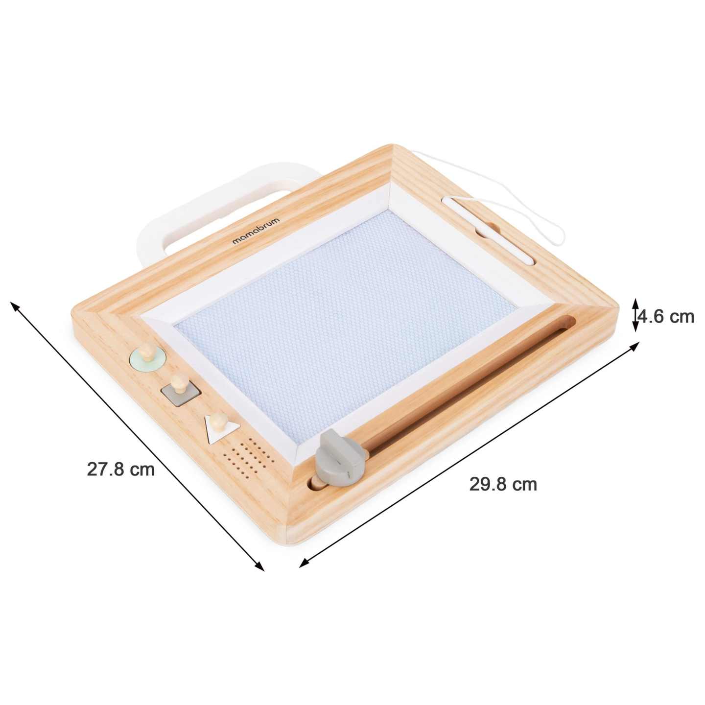 Ξύλινη πένα με σφραγίδες - πίνακας ζωγραφικής