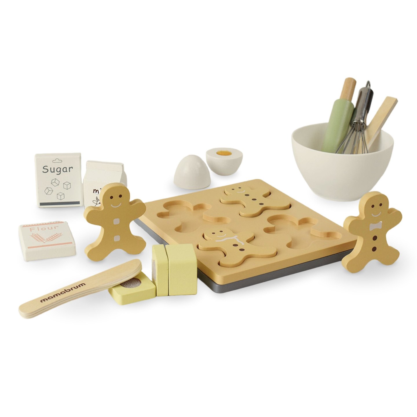 Ξύλινο μελομακάρονο σετ