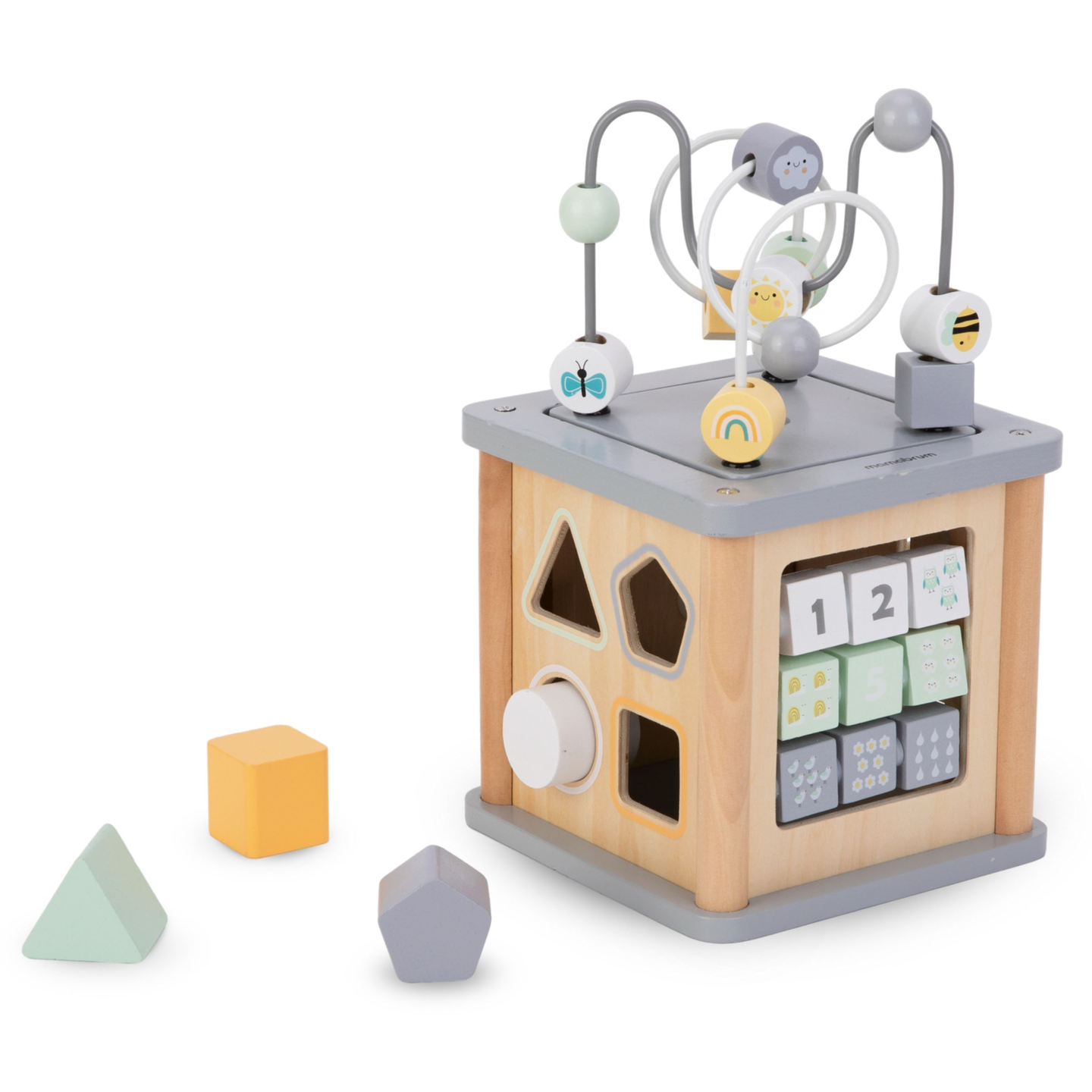 Ξύλινος εκπαιδευτικός κύβος Montessori - κινητικός βρόχος