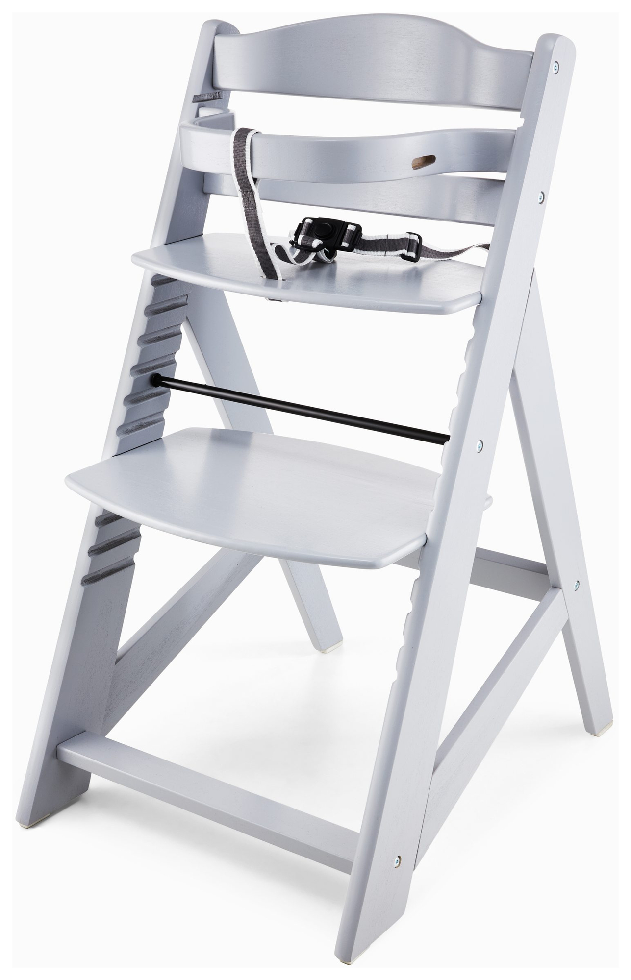 Ξύλινη καρέκλα σίτισης Moby-System WOODY - γκρι χρώμα