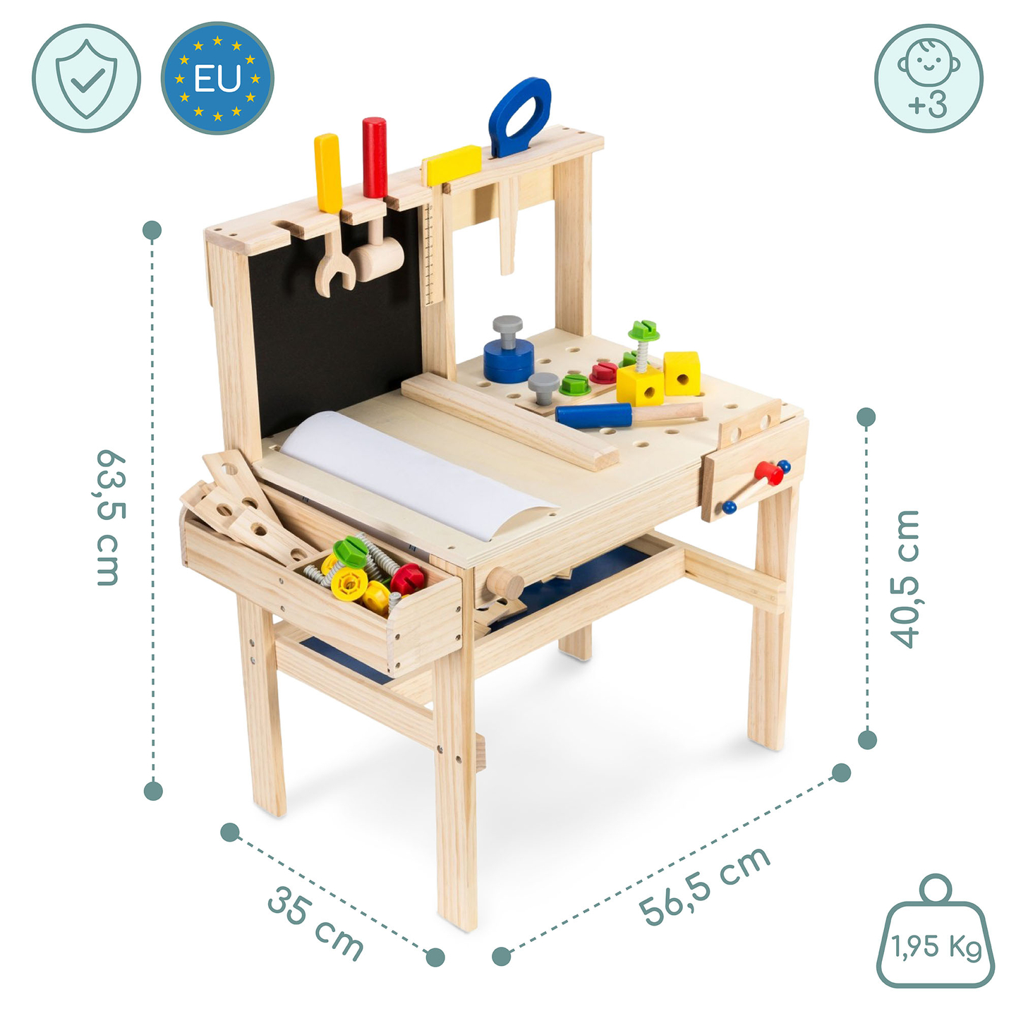 Ξύλινο σετ DIY XXL - 75 κομμάτια