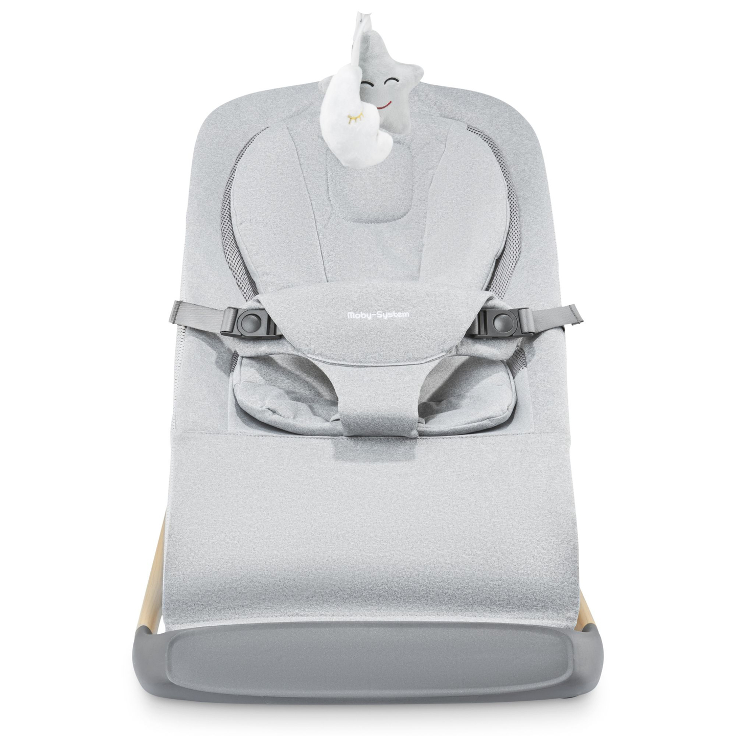 Καρέκλα κουνιστή 2 σε 1 Moby-System LILY - γκρι