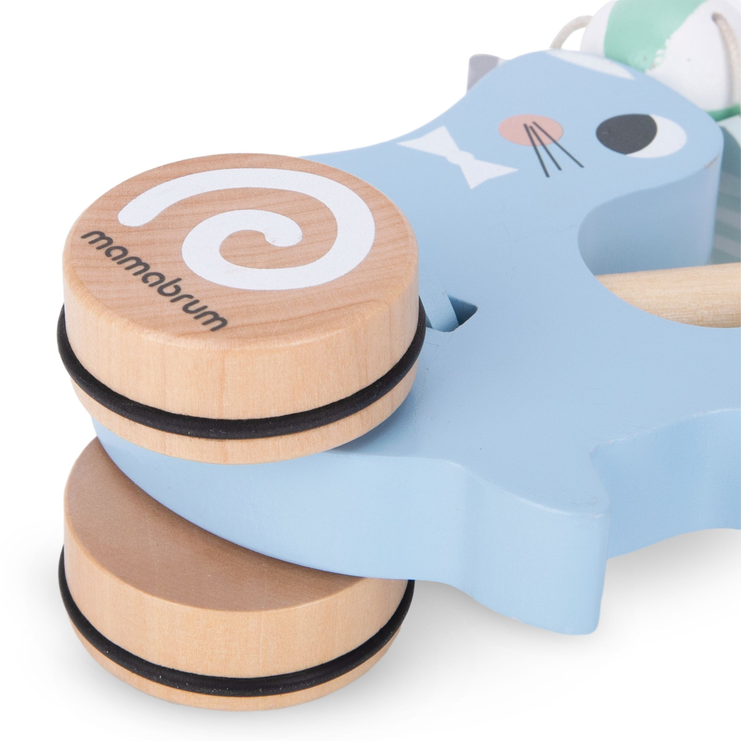 Ξύλινη σφραγίδα με ραβδί ώθησης - ωθητής