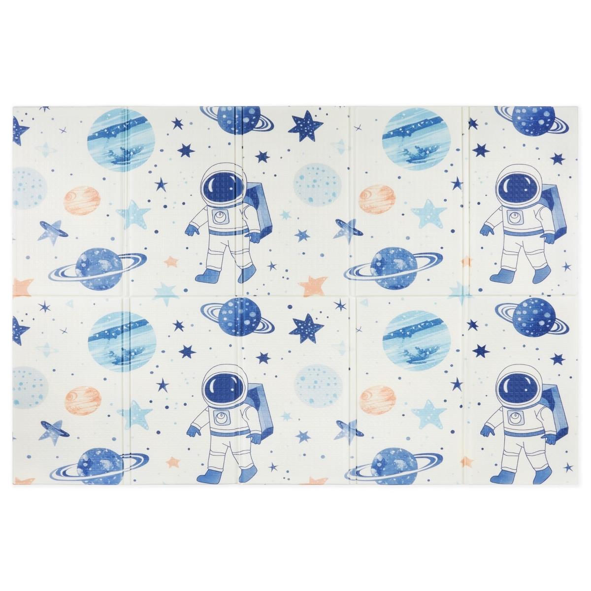 Αναδιπλούμενο στρώμα αφρού διπλής όψης 180 x 120 x 1cm - Κόσμος/γεωμετρικά τρίγωνα