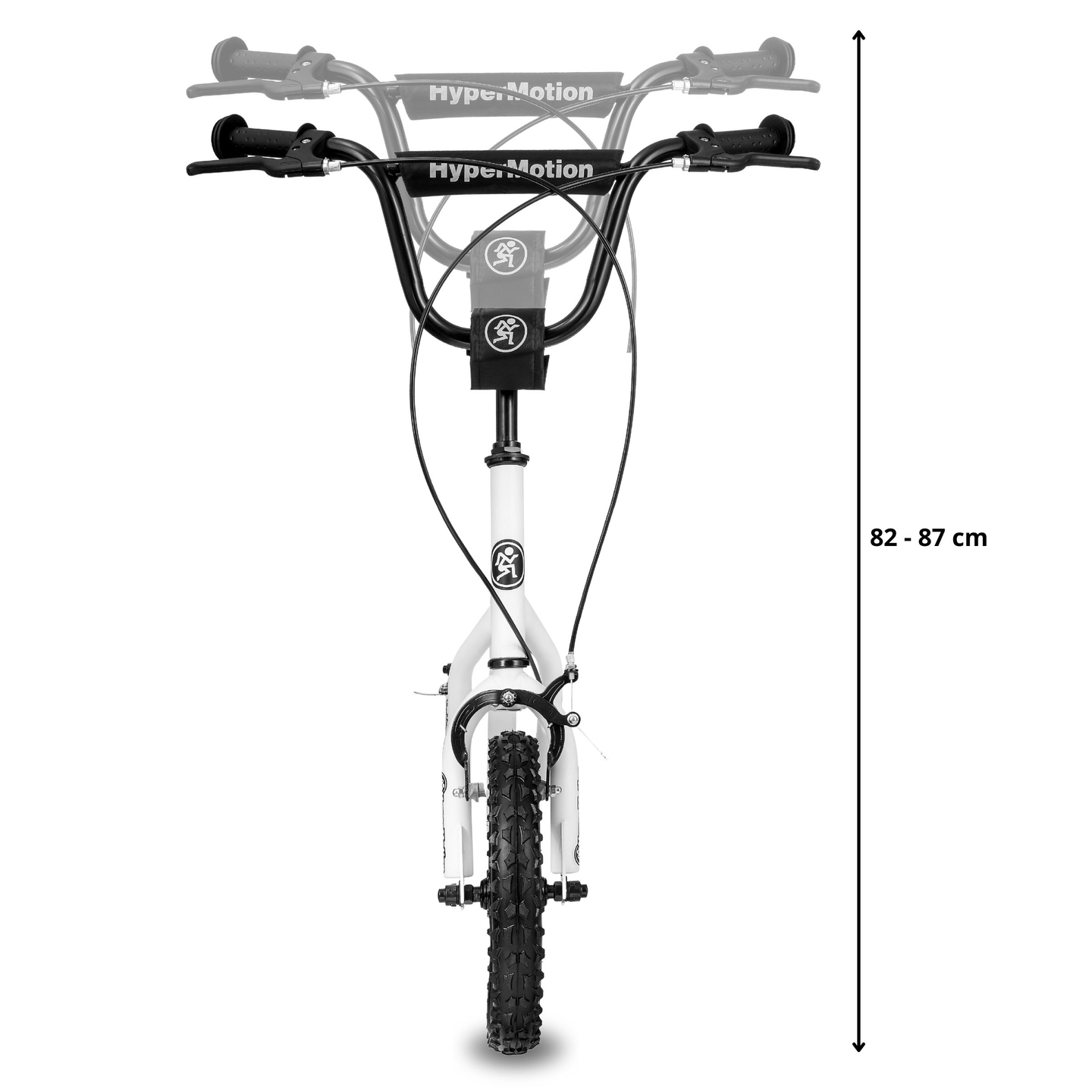HyperMotion VIVA 12 σκούτερ (30cm με αντλητικούς τροχούς) - Λευκό