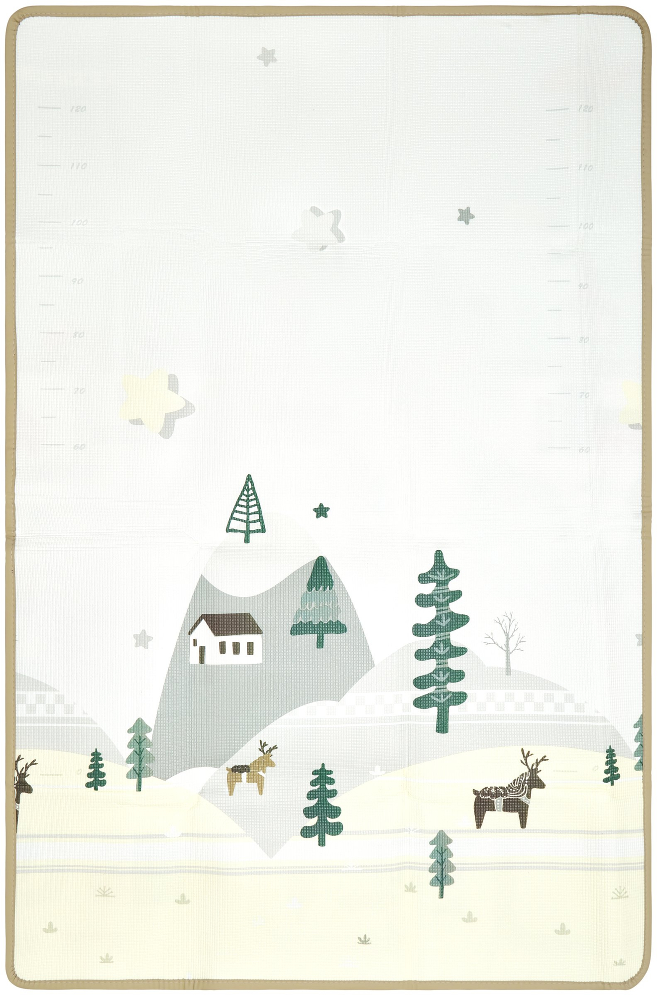 Στρώμα αφρού διπλής όψης - παραμυθένια / χειμερινή πόλη