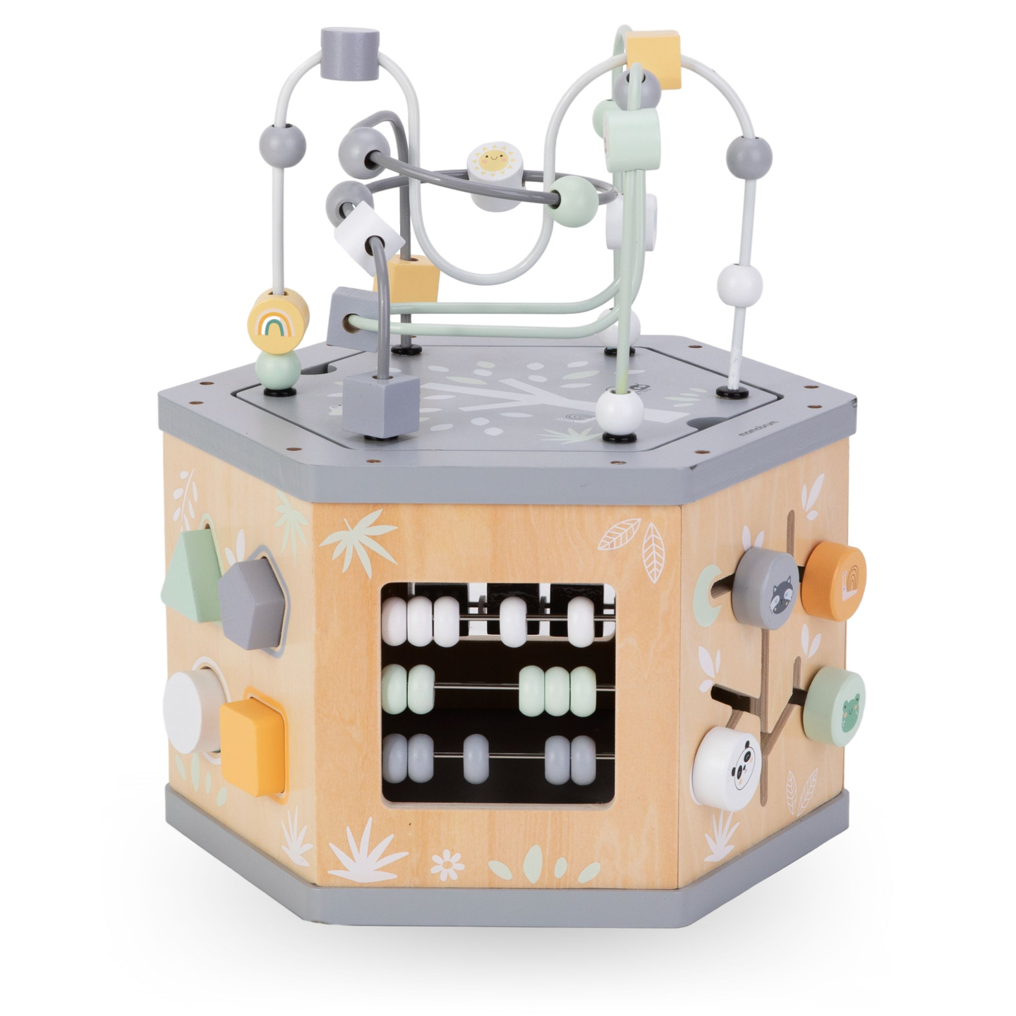 Διαδραστικός ξύλινος εκπαιδευτικός κύβος 7 σε 1 - motor loop