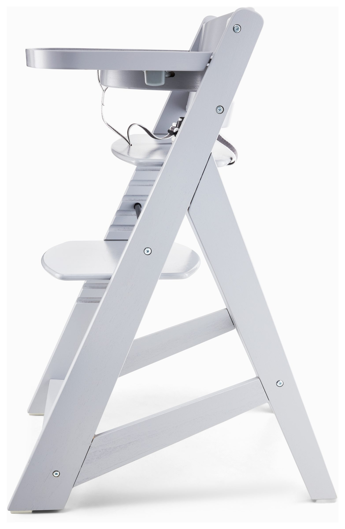 Ξύλινη καρέκλα σίτισης Moby-System WOODY - γκρι χρώμα