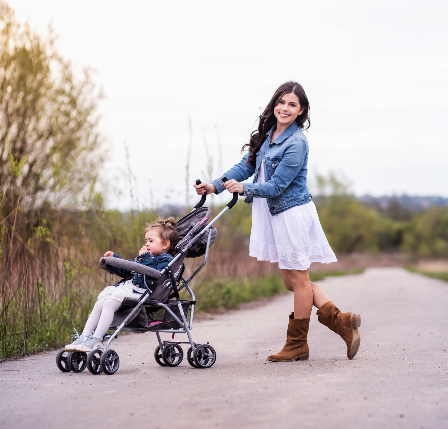 Ελαφρύ καροτσάκι, Moby-System Barton χρώμα: γκρι